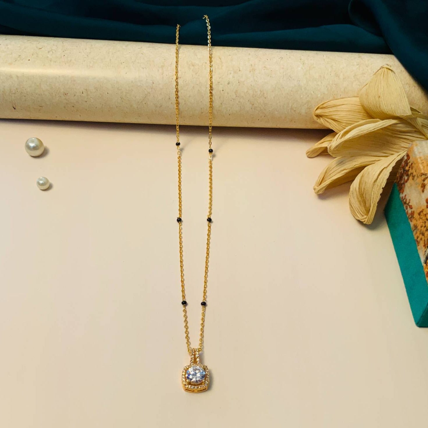 High Quality Minimal Gold Plated Mangalsutra