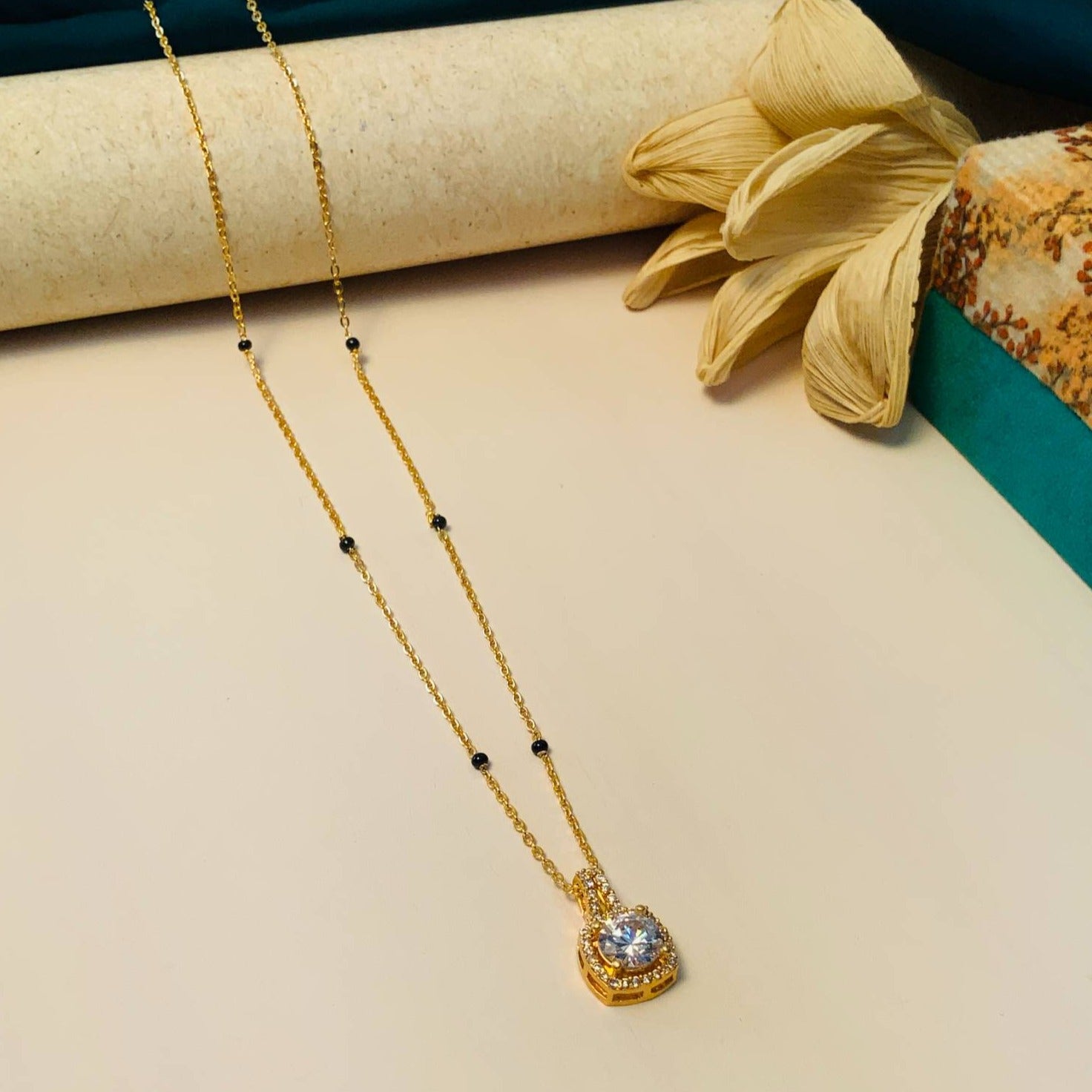 High Quality Minimal Gold Plated Mangalsutra