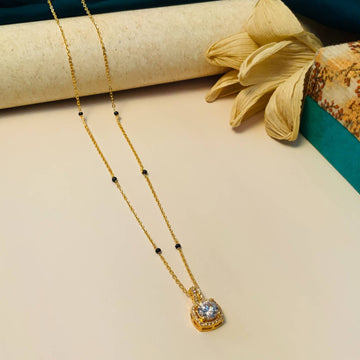 High Quality Minimal Gold Plated Mangalsutra