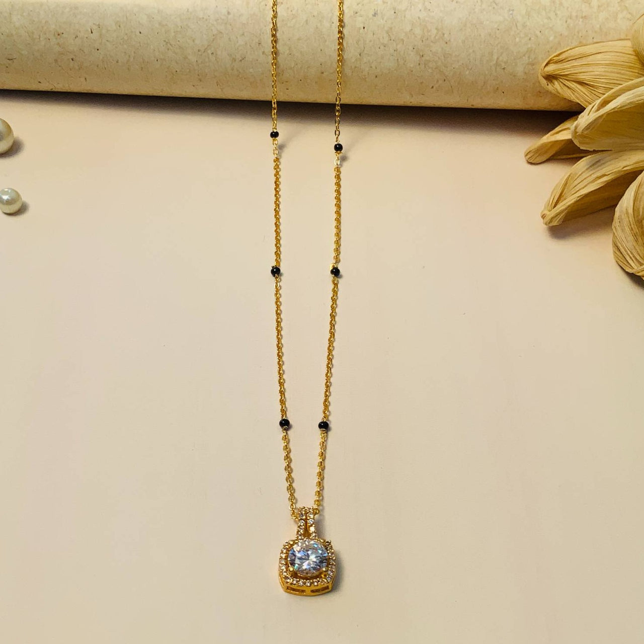 High Quality Minimal Gold Plated Mangalsutra
