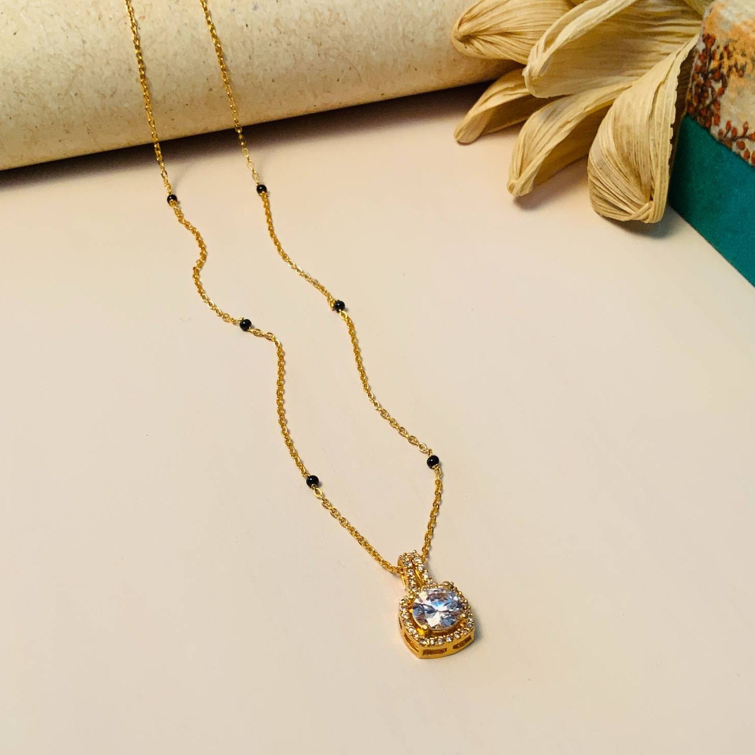 High Quality Minimal Gold Plated Mangalsutra