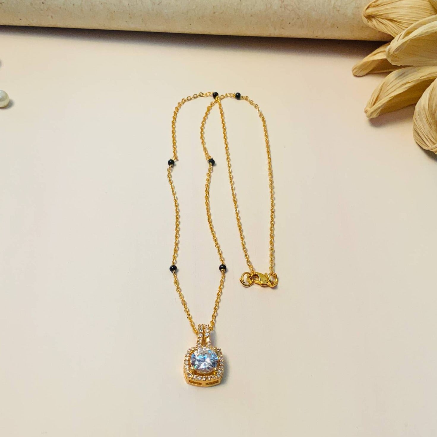 High Quality Minimal Gold Plated Mangalsutra