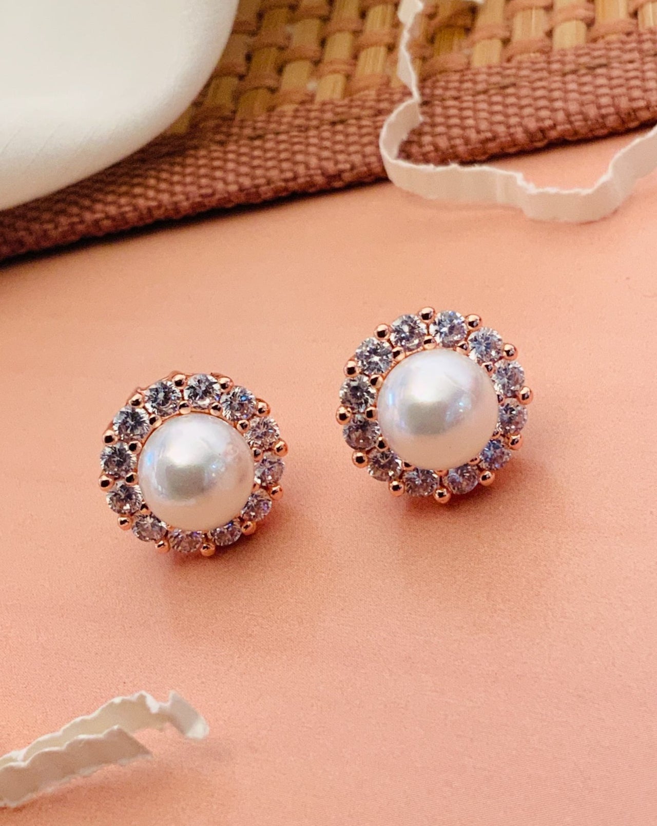 RoseGold Plated Studs 