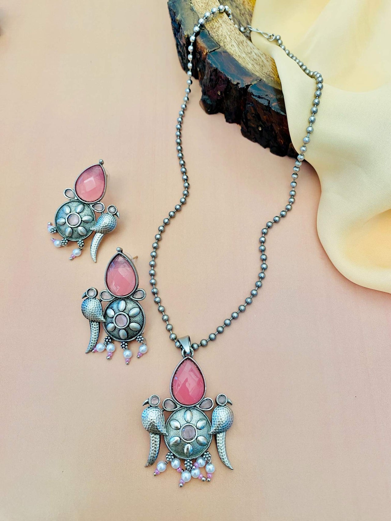 German Silver Plated Necklace Set