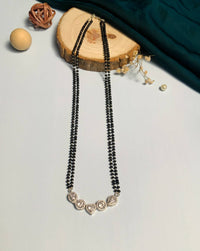 Thumbnail for Silver Plated American Diamond Mangalsutra 