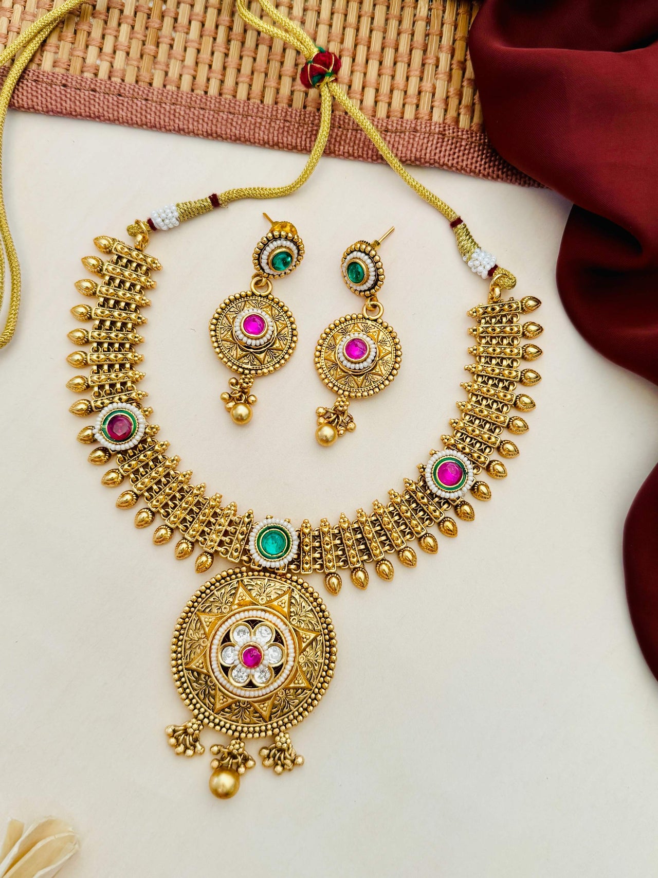 Antique Gold Plated Necklace