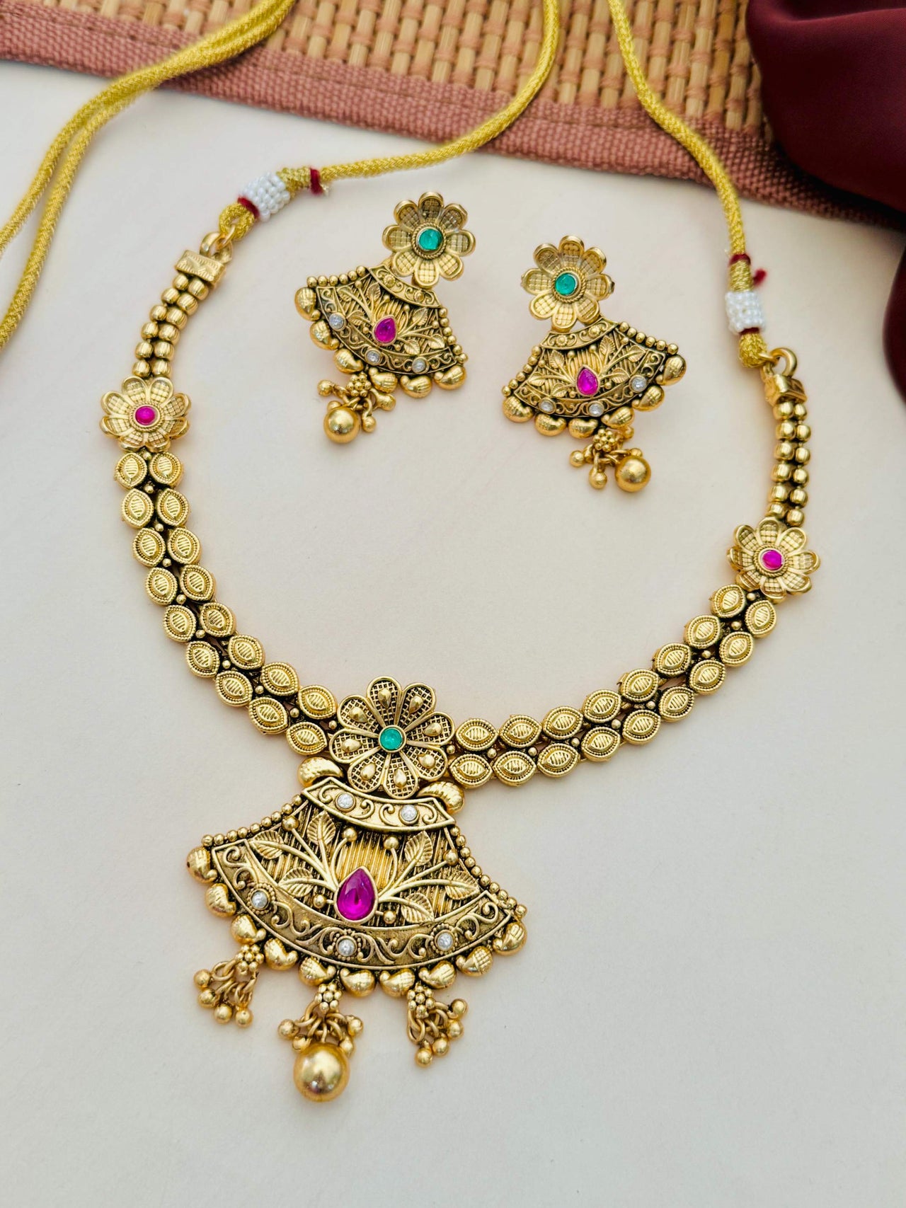 Antique Gold Plated Necklace