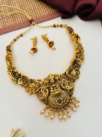 Matt Gold Plated Necklace