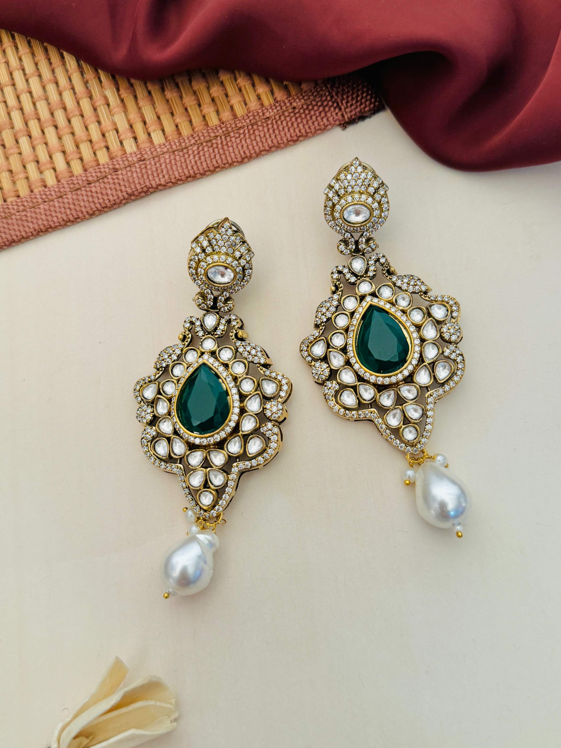 Sabyasachi Inspired Victorian Peacock Pearl Necklace - necklace by Abdesigns Jewellery