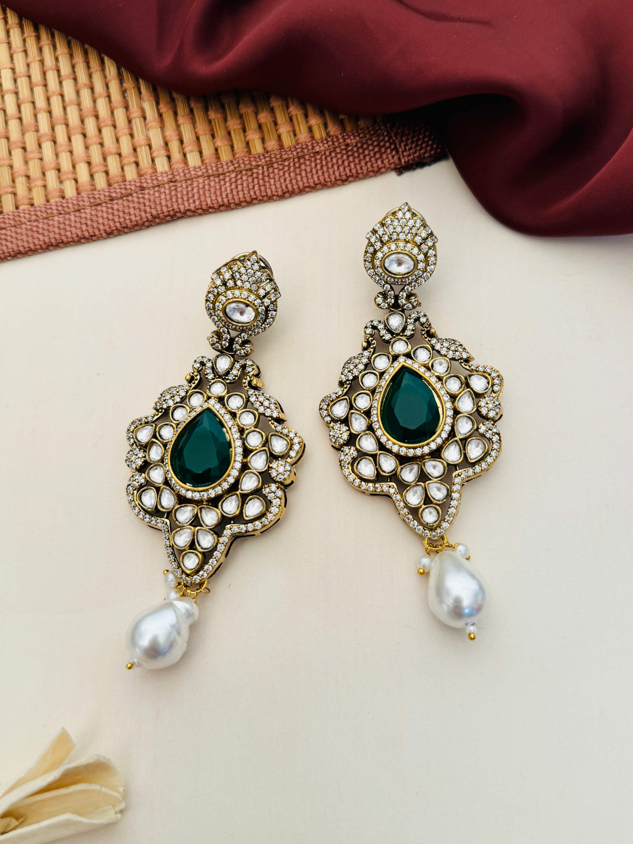 Sabyasachi Inspired Victorian Peacock Pearl Necklace - necklace by Abdesigns Jewellery