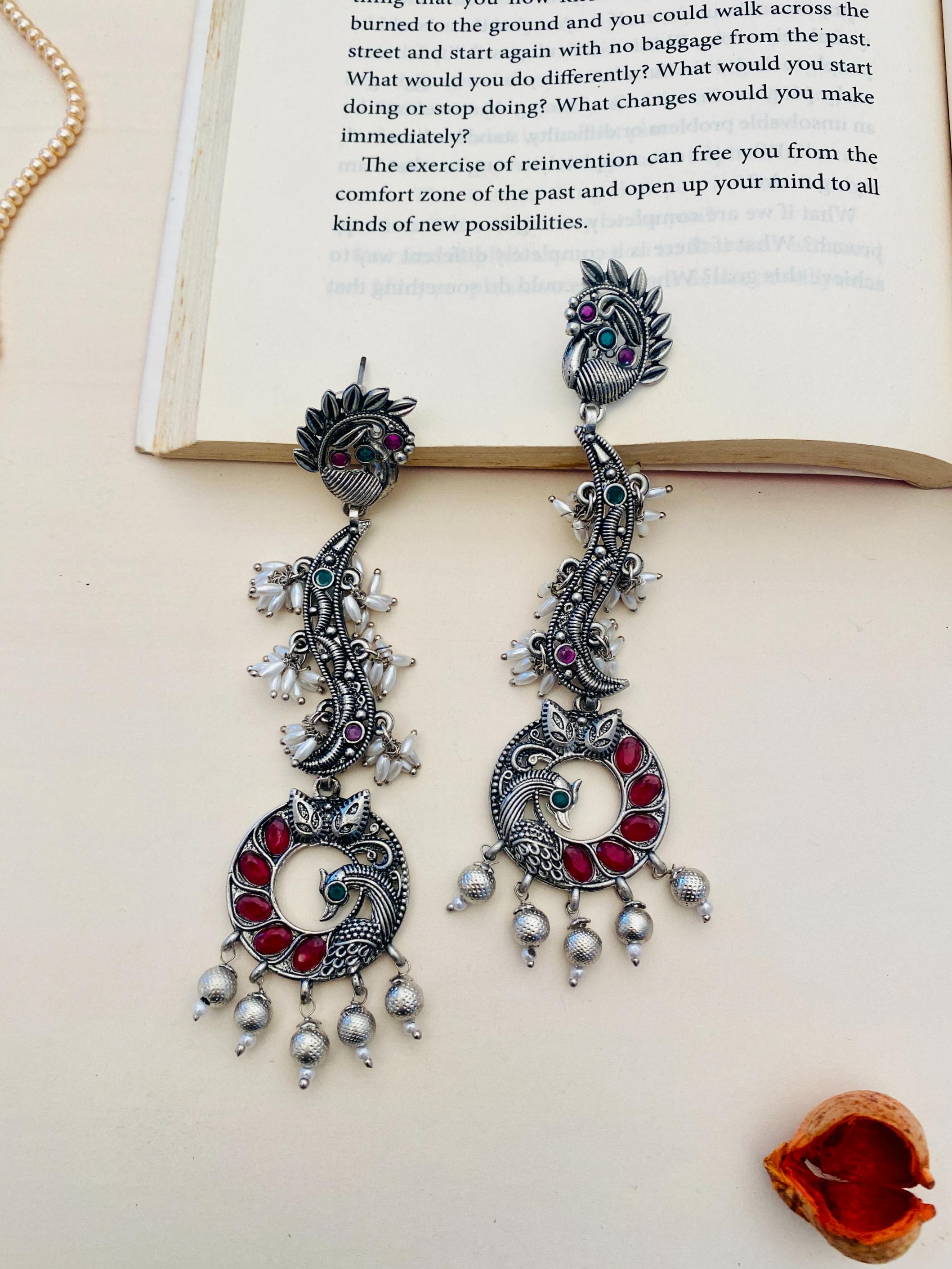 German Silver Earrings