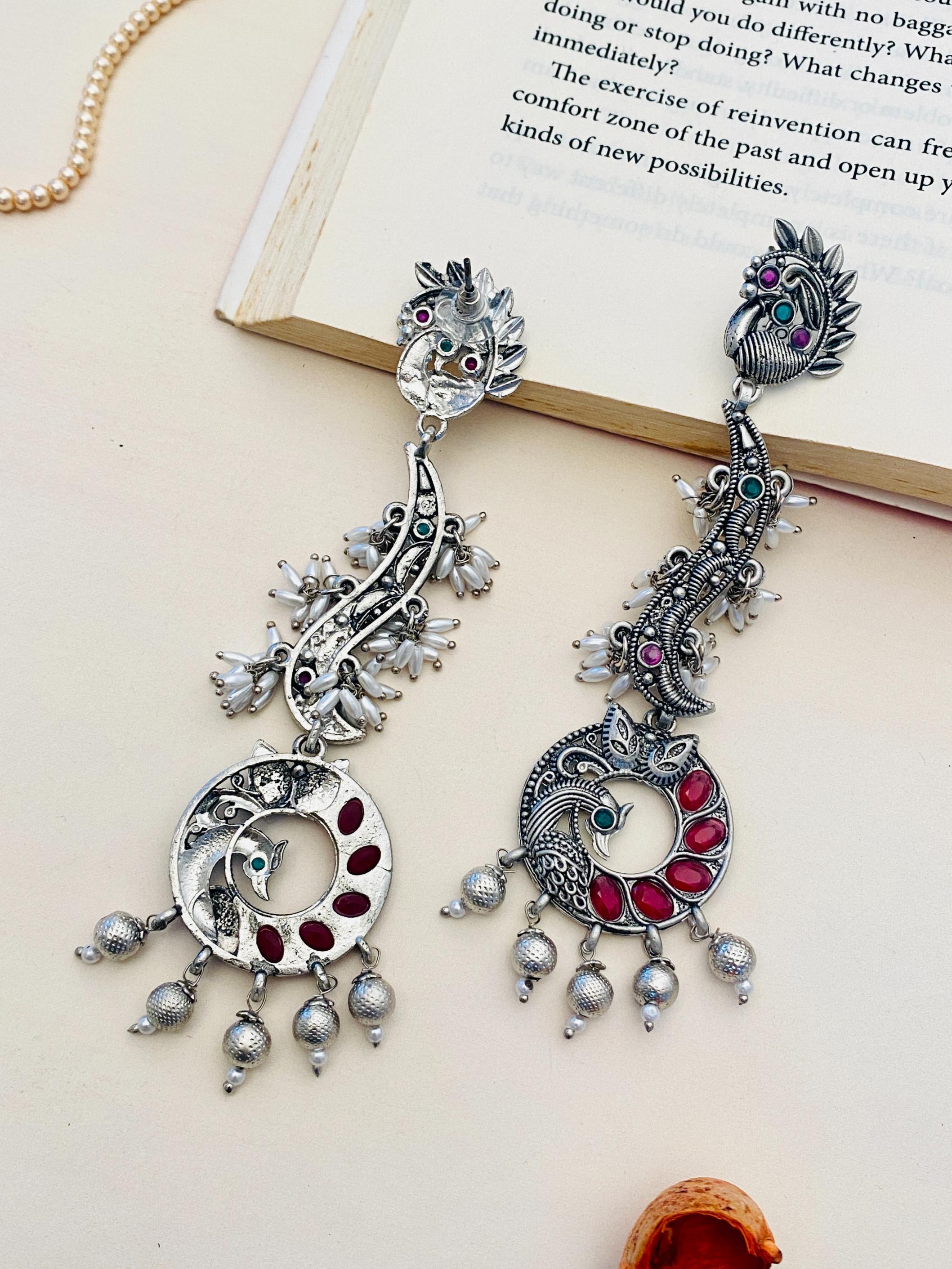 German Silver Earrings Design