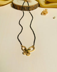 Thumbnail for Alluring Butterfly Diamond Mangalsutra - Abdesignsjewellery