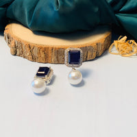 Thumbnail for Glamorous Drop CZ Crystal Silver Plated Earrings - Abdesignsjewellery