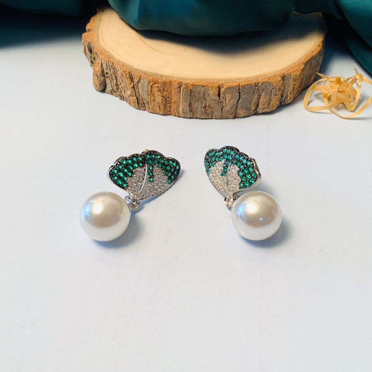 Charming Crystal Butterfly Silver Plated Earring - Abdesignsjewellery