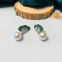 Thumbnail for Charming Crystal Butterfly Silver Plated Earring