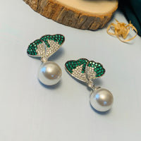 Thumbnail for Charming Crystal Butterfly Silver Plated Earring
