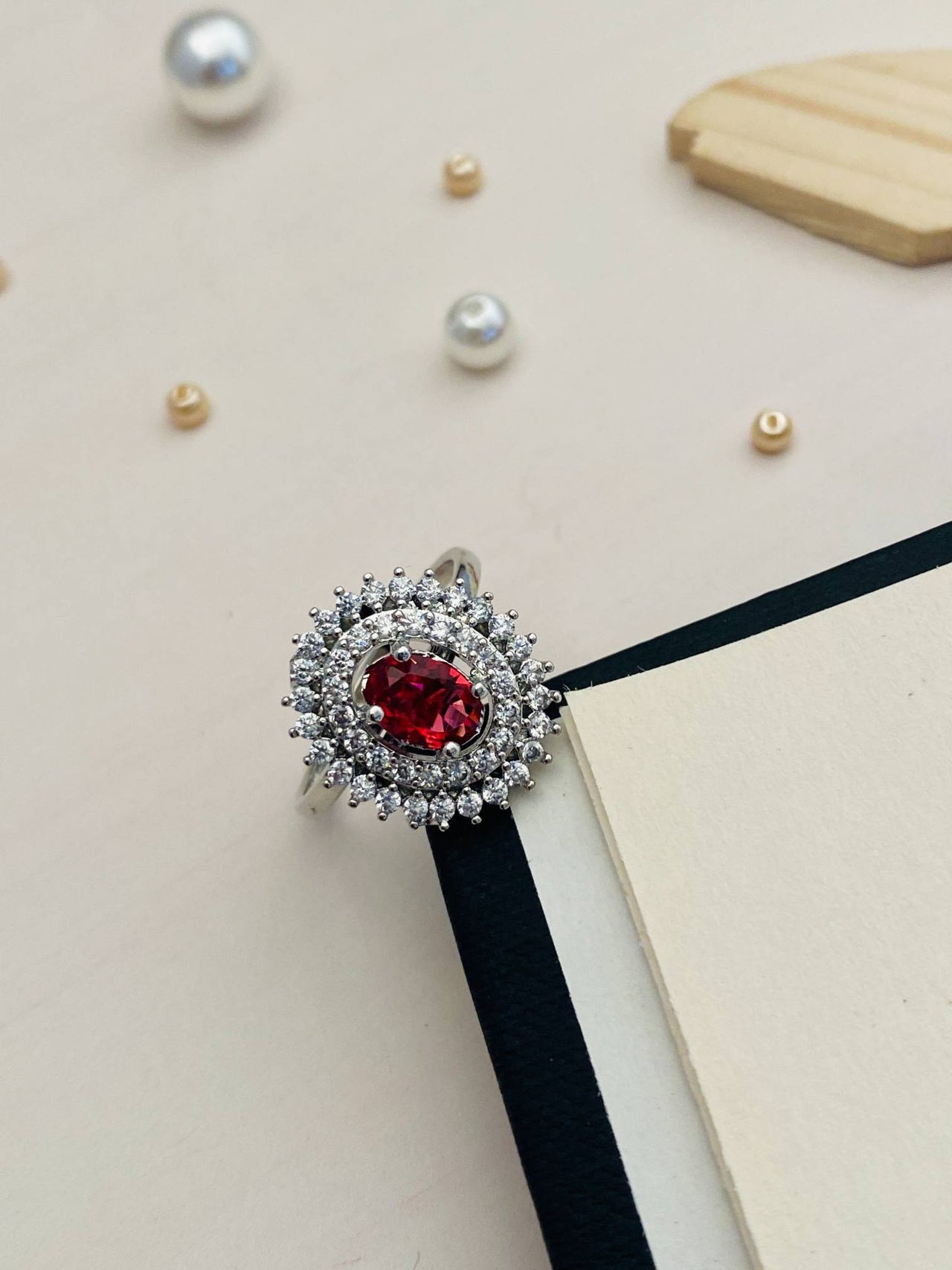 Red Emerald Ring