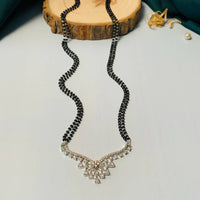 Thumbnail for Enchanting Floral Silver Plated Mangalsutra - Abdesignsjewellery