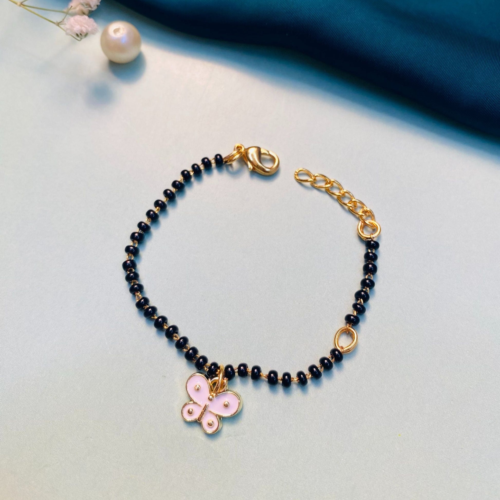 Dazzling Butterfly Kids Hand Bracelet - Abdesignsjewellery