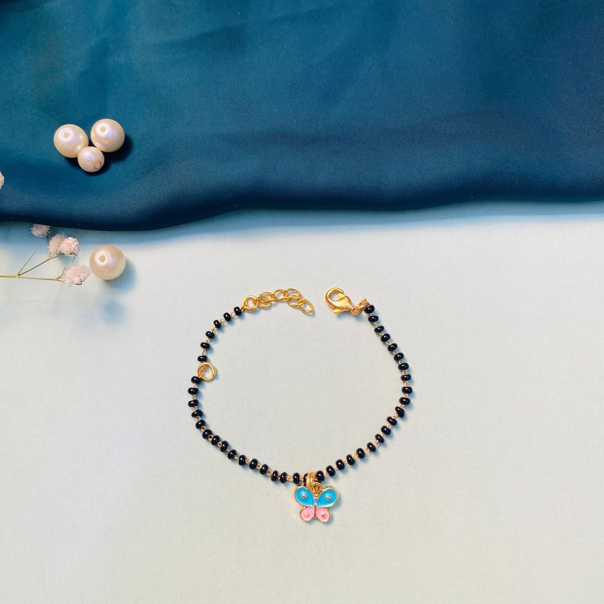 Dazzling Butterfly Kids Hand Bracelet - Abdesignsjewellery