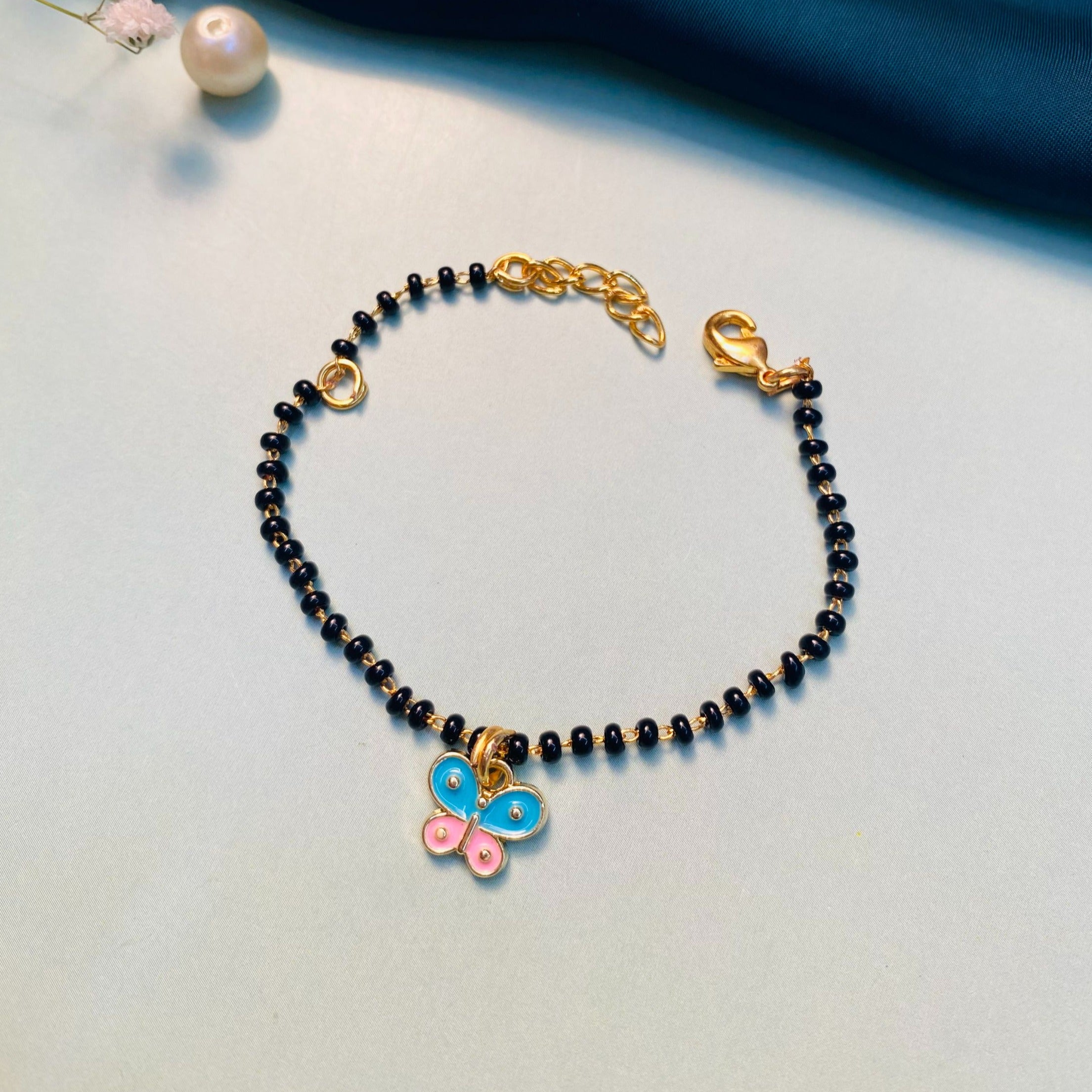 Dazzling Butterfly Kids Hand Bracelet - Abdesignsjewellery