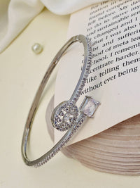 Thumbnail for Charming Silver Plated American Diamond Bracelet