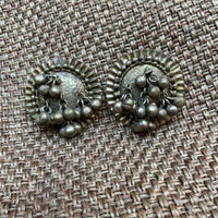 Thumbnail for Ageless German Silver Round Gungroo Earring - Abdesignsjewellery