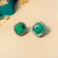 Thumbnail for Charming Colouring Stone Silver Plated Pearl Chocker Necklace