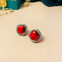 Thumbnail for Charming Colouring Stone Silver Plated Pearl Chocker Necklace