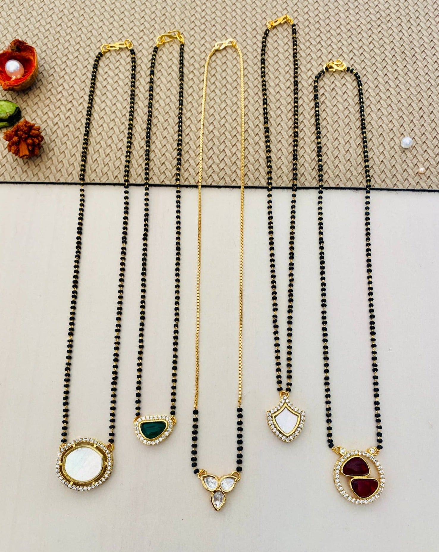 Gold Plated Mangalsutra Combo