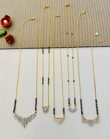 Gold Plated Mangalsutra Combo
