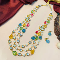 Thumbnail for Luxurious Multicolour Jaipuri Stone Mala