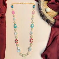 Thumbnail for Handcrafted Jaipuri Colourful Baroque Pearl Beads Mala