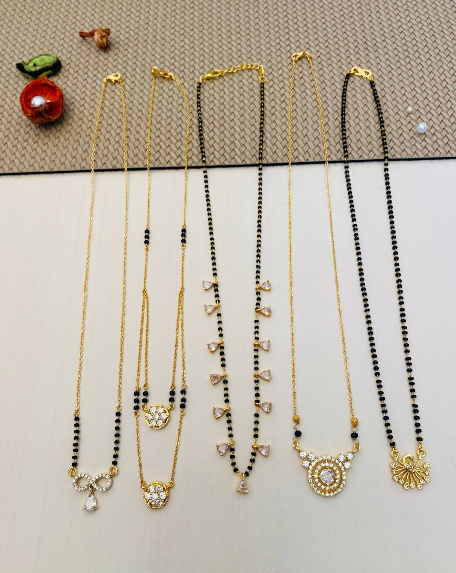 Gold Plated American Diamond Mangalsutra