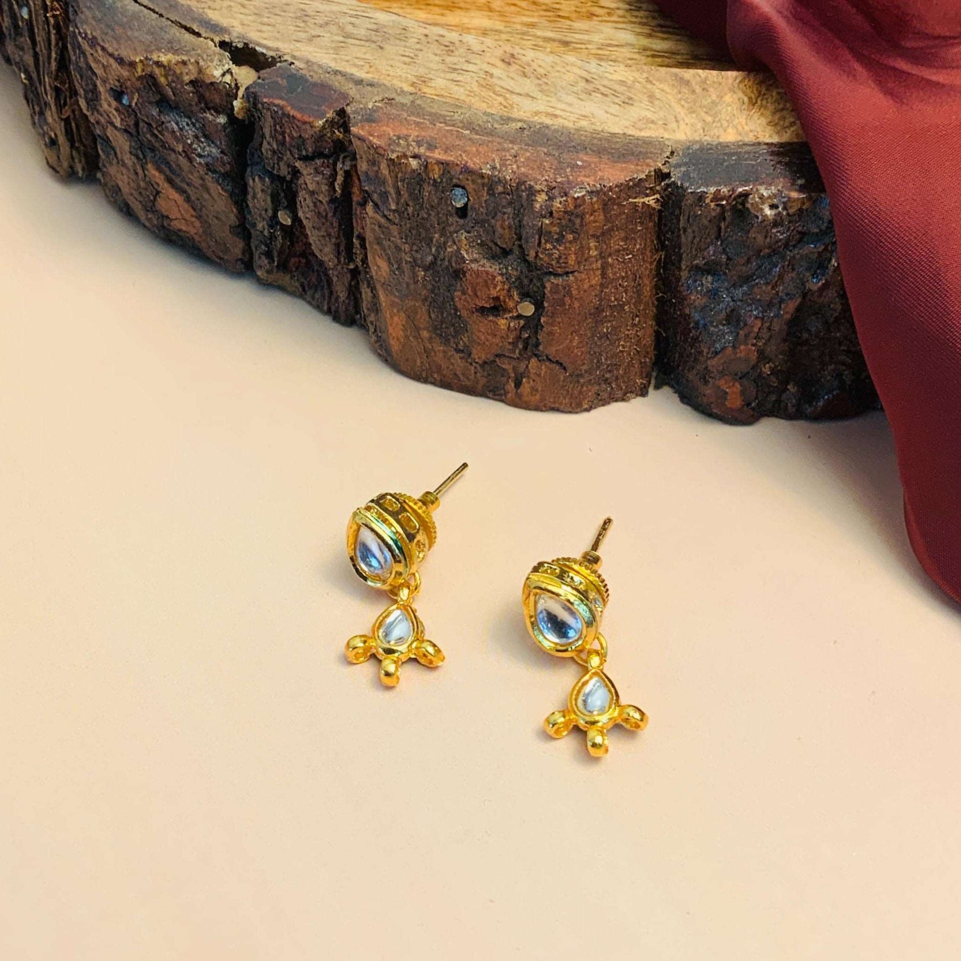 Alluring Long Kundan Gold Plated Necklace - Abdesignsjewellery