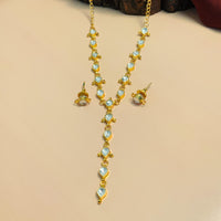 Thumbnail for Regal Gold Plated Kundan Long Necklace
