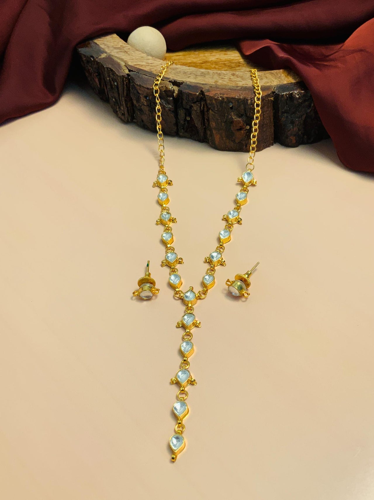 Regal Gold Plated Kundan Long Necklace