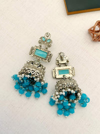 Thumbnail for Timeless German Silver Plated Jhumka Earrings