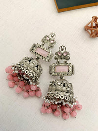 Thumbnail for Timeless German Silver Plated Jhumka Earrings