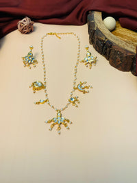 Thumbnail for Stunning Gold Plated Kundan Pearl Necklace