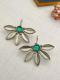 Thumbnail for Delicate German Silver Plated Flower Earrings