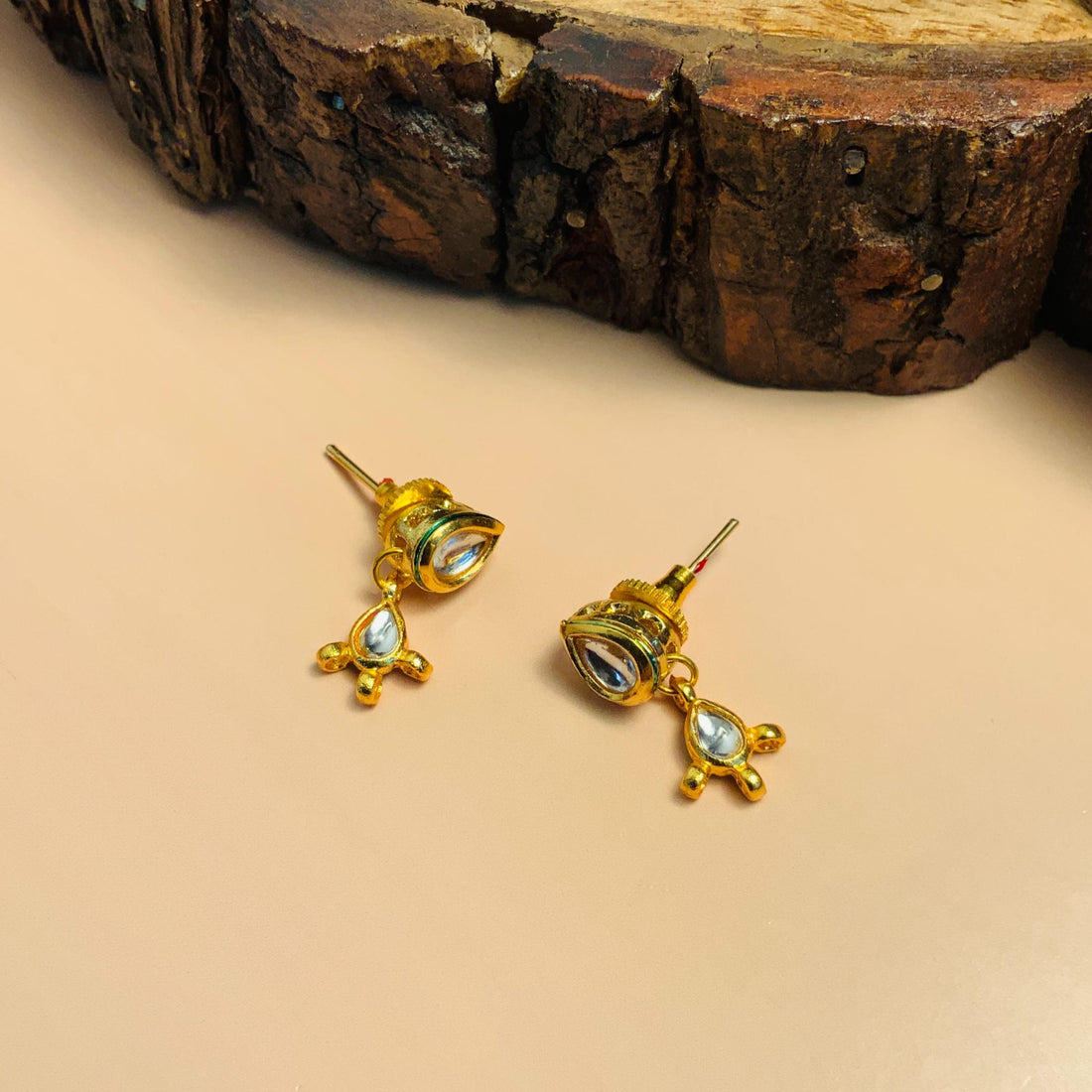 Beautiful Long Double Layered Kundan Gold Plated Necklace - Abdesignsjewellery