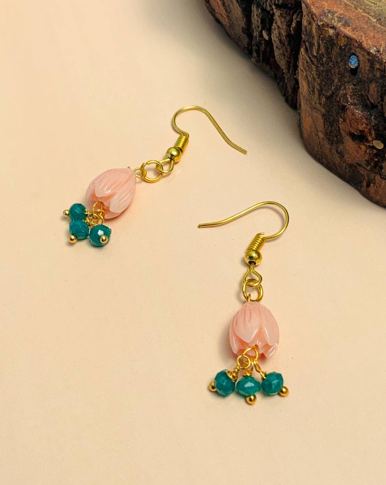 Enchanting Gold Plated Pink Lotus Mangalsutra - Abdesignsjewellery