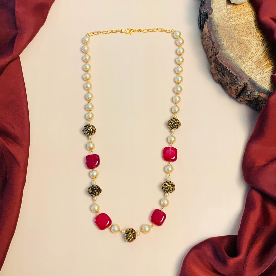 Charming High Quality Natural Stones and Pearl Mala - Abdesignsjewellery