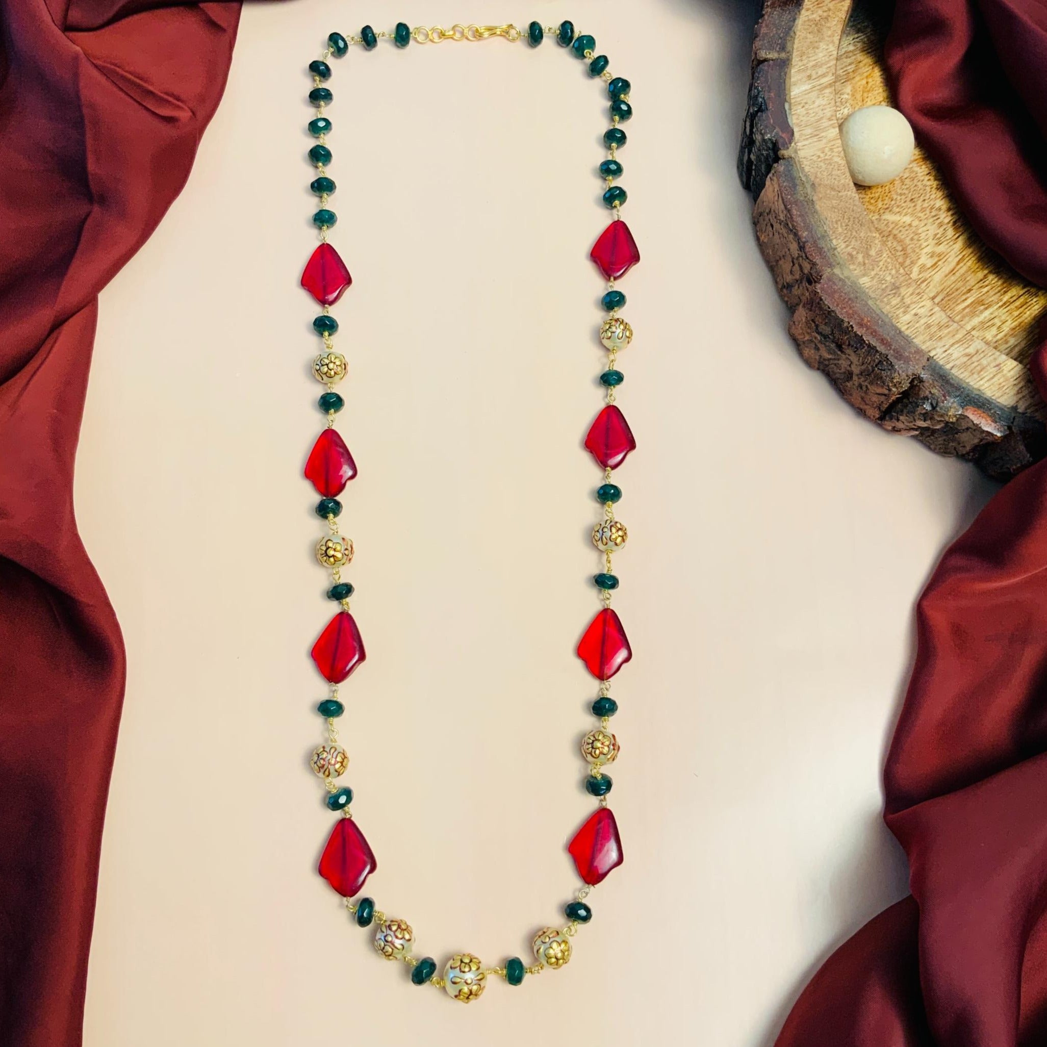 Sophisticated High Quality Colourful Pearl Beads Mala