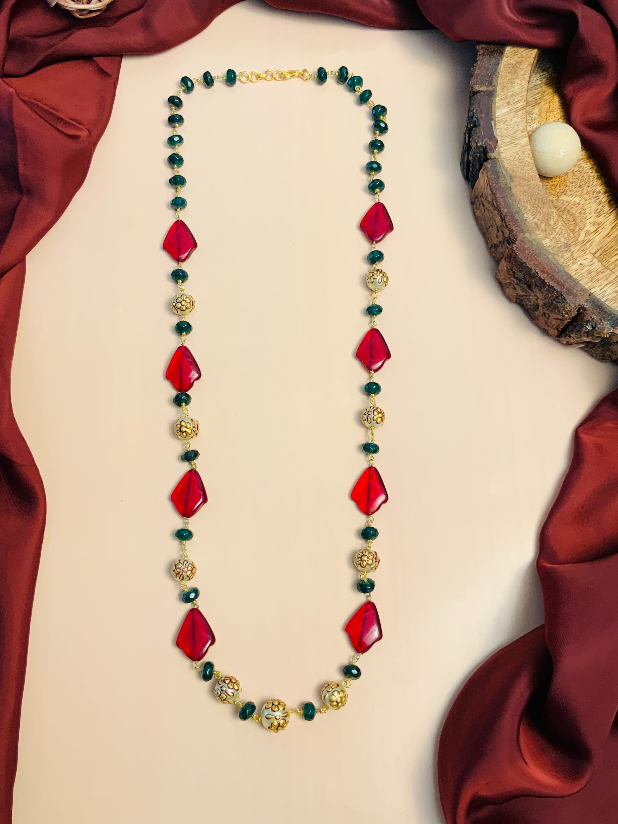 Sophisticated High Quality Colourful Pearl Beads Mala