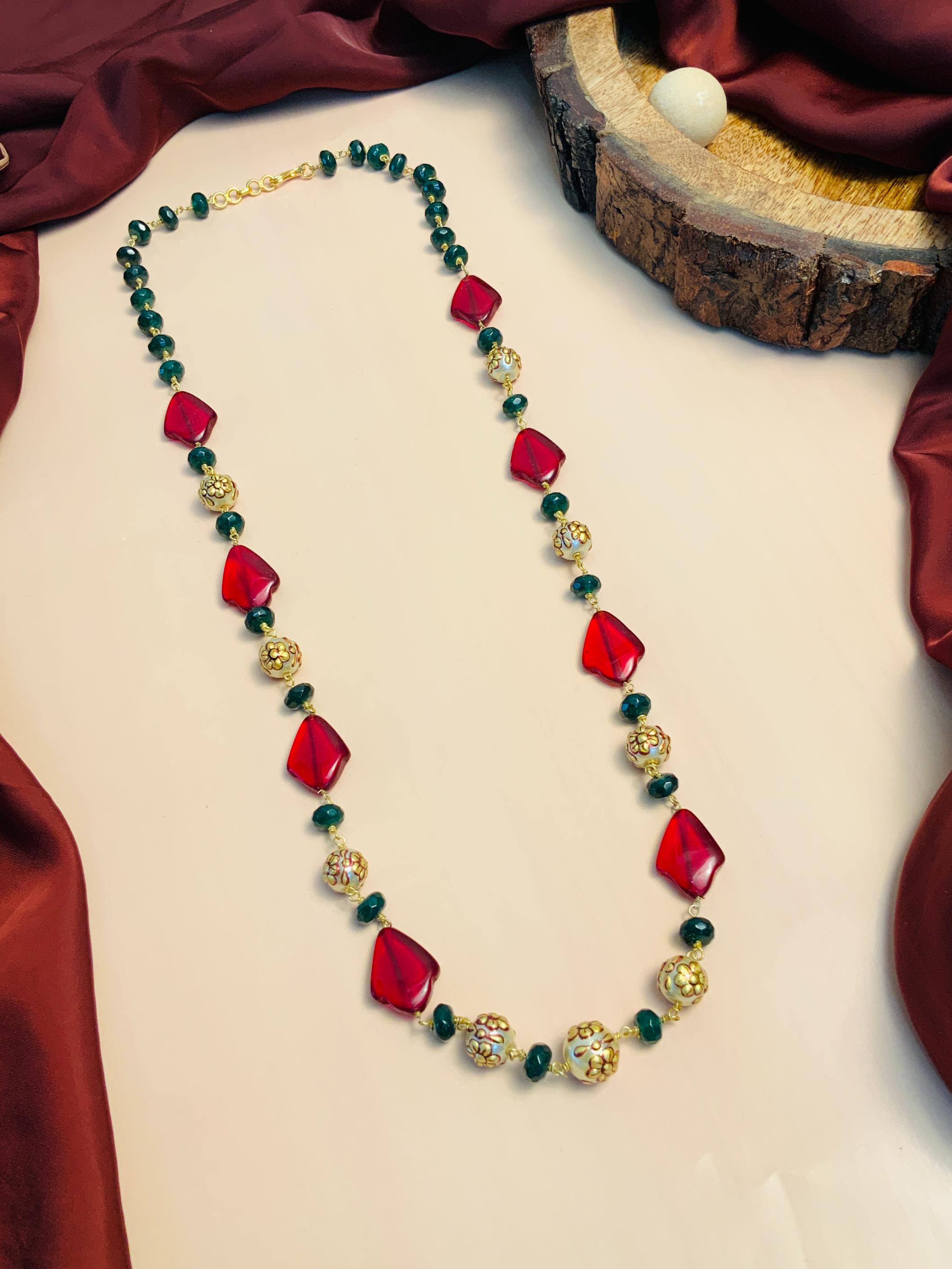 Sophisticated High Quality Colourful Pearl Beads Mala