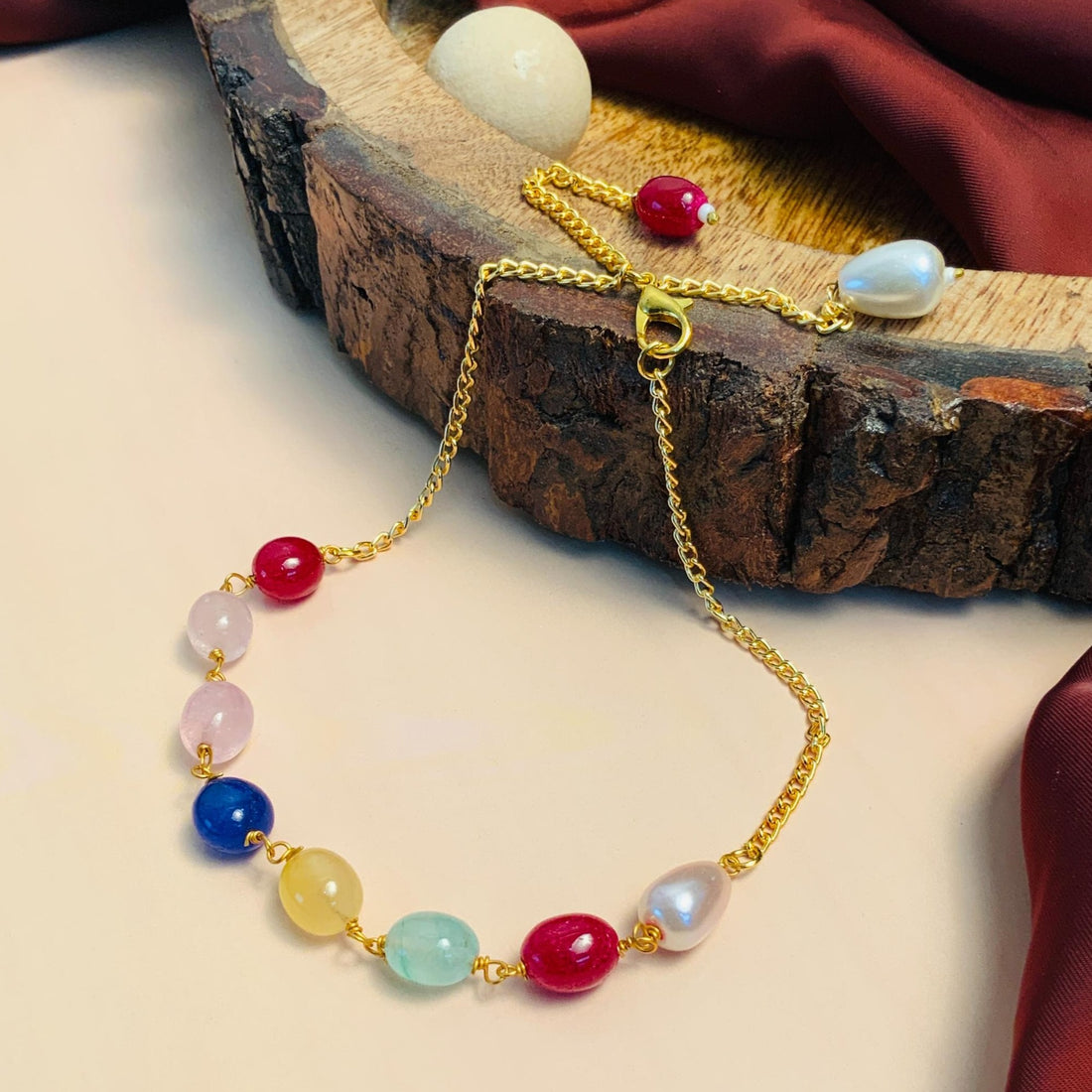 Stunning Colourful Beads Stone Bracelet