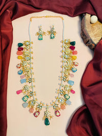 Thumbnail for Handcrafted Multicolour Jaipuri Stone Mala